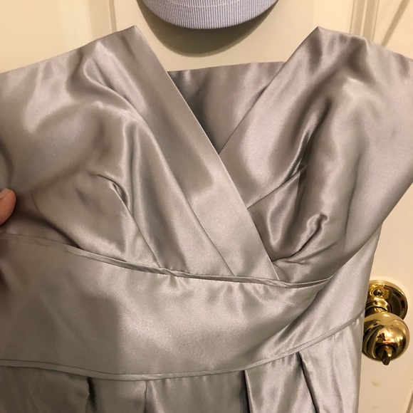 White House Black Market Strapless Silk Dress - Picture 2 of 4